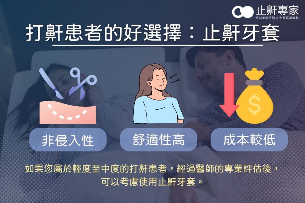 輕中度打鼾患者的好選擇：止鼾牙套